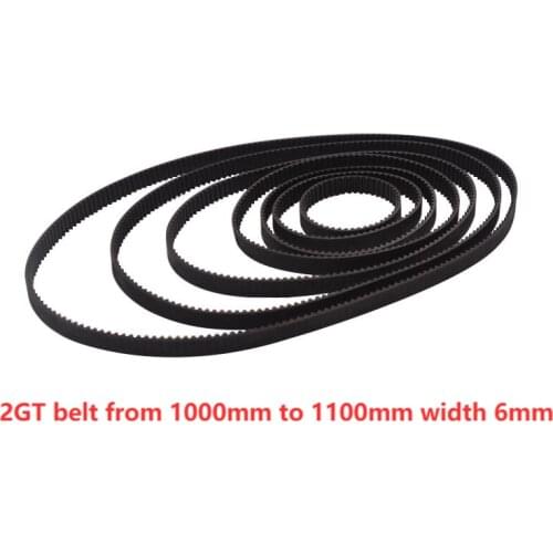 3d printer closed loop rubber 2GT timing belt length from 1318mm to 1342mm width 6mm