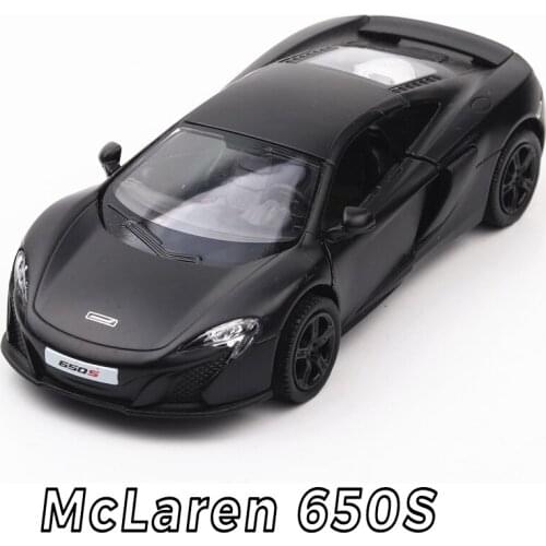 RMZ CITY 1:36 metal 650S Cool Black Sports Car Alloy Diecast Car Model Toy With Pull Back For Children Gifts Toy Collection
