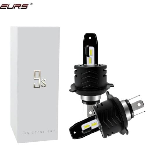 EURS 9S LED H4 H7 Car headlights H11 H8 HB4 H1 HB3 9005 9006 Auto Car Headlight Bulbs 60W 12000LM Car Styling led light 6000K