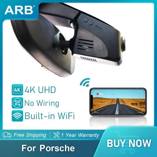 Dash Cam for Porsche Macan Panamera Cayenne ARB Car Dvr 4K 2160P UHD WiFi Driving Recorder Mini Hidden Camera Auto Parts