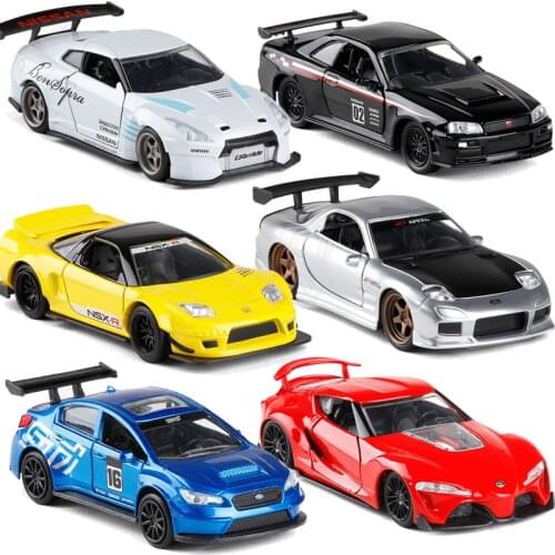 1:32 Honda NSX-R Nissan Skyline Subaru WRX STI Die Cast Model Car No Box