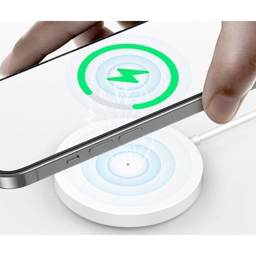 15W Magnetic Wireless Charger For Iphone 12/iphone 12 Mini Mobile Phone Charger For Huawei Xiaomi Samsung