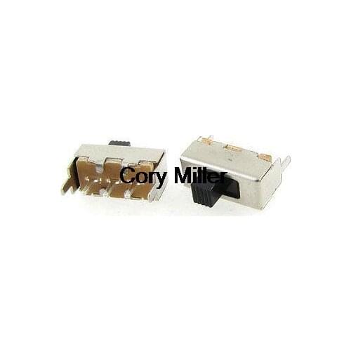 3 Pin 2 Position 1P2T SPDT Panel PCB Mini Vertical Slide Switch SS12F44G3