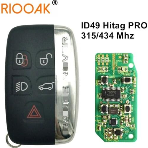 315/434Mhz ID49 HITAG PRO Promixity Smart Control Car Remote Key For Land Rover Discovery 4 Freelander Range Rover Sport Evoque