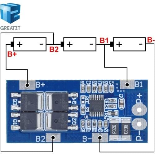 3S 20A 18650 Li-ion Lithium Battery Charger Protection Board 10.8V 11.1V 12V 12.6V Electric 15A Lipo BMS PCB PCM with balance