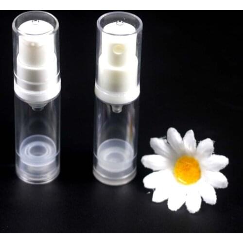 5ml mini transparency plastic lotion ,toner bottle with spray,pump,lotion pump