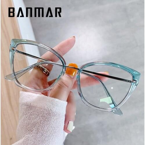 BANMAR Metal Blue Light Blocking Glasses Women Anti Radiation Computer Screen Glasses Blue Light Gamer Glasses