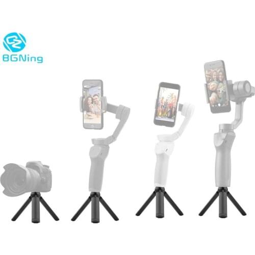 BGNing Mini Tripod Stand for Zhiyun Smooth Q 4 for DJI OSMO Mobile 2 3 4 for feiyu Gimbal Holder 1/4" Inch SLR Camera Support