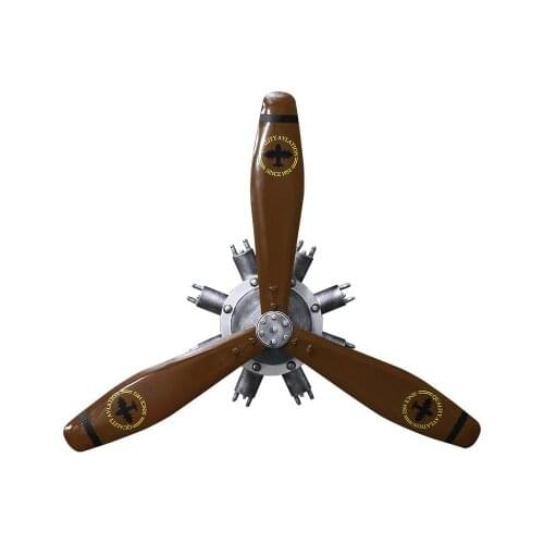 Big Retro Airplane Propeller Metal Wall Hanging Decoration Metal Crafts Cafe Restaurant Bar Home Decor Wall Hang Kids Decor Gift