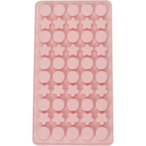 Delicate Cake Mold Easy Demould Silicone Round Heat-resistant Five-Pointed Star Chocolate Mould for Refrigerator Kitchen Tools