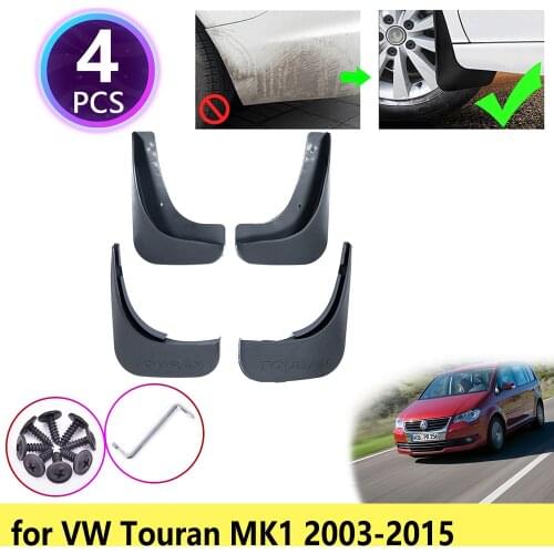 For VW Volkswagen Touran MK1 2003~2015 Mudguards Mudflap Fender Mud Flaps Splash Guards Car Accessories 2008 2009 2010 2011 2013