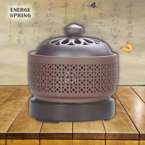 Electronic Aroma Burner Timing Temperature Regulating Heating Electric Incense Burner Incense Powder Essential Oil Night Light