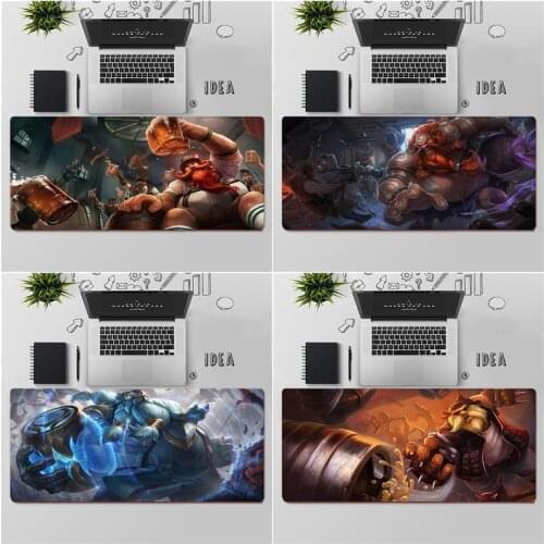 FHNBLJ Top Quality League of Legends Gragas Unique Desktop Pad Game Mousepad Free Shipping Large Mouse Pad Keyboards Mat