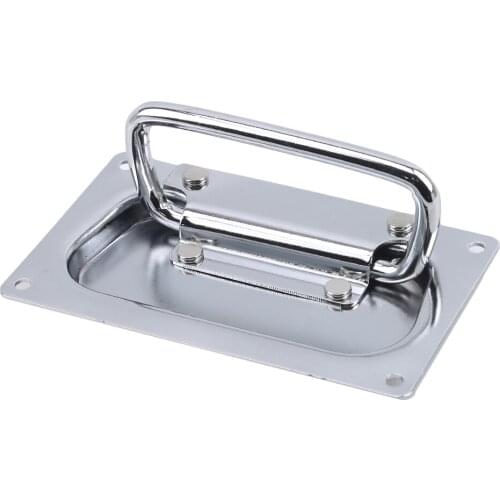 Metal Spring Folding Activity Handle Cabinet Pull Drawer Knobs Recessed For Toolbox Suitcases Equipment Hardware Tools Hot