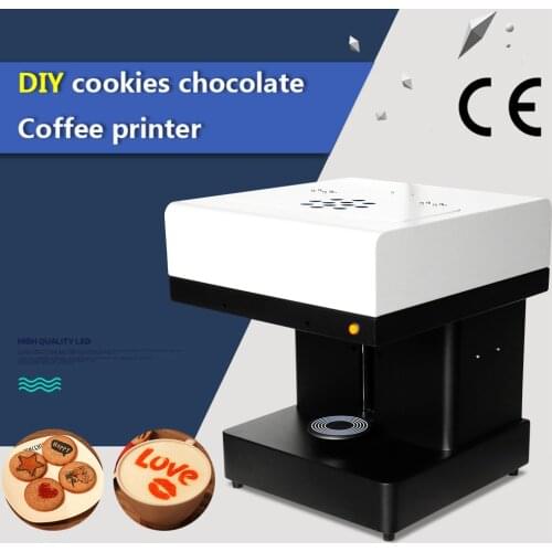 Selfie Coffee Printer Machine Edible Ink Printers for Cookie Chocolate Cake Biscuit Latte Macarons Flower Jelly Bread Pizza Beer