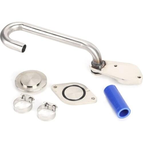 Car EGR Cooler Delete Kit Stainless Steel Car Accessory Fit For Ford Excursion 6.0L Turbo Diesel 03‑05 F‑250 F‑350 F‑450 F‑550