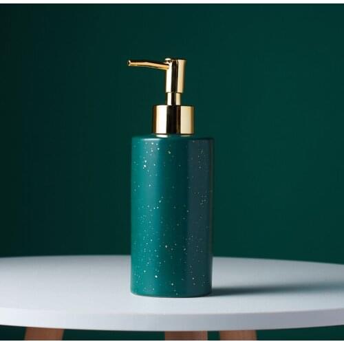 Beauty Salon Bathroom Hand Wash Lotion Bottle Nordic Toilet Shower Gel Soap Dispenser Round Cylinder Liquid Sanitizer Container