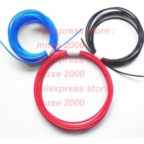 Red blue black PTFE tube pipe 2.5x4 2x4 4x6 6x8 8x10mm PFA 3D printer Nozzle temperature thermoresistance PFA FEP F46