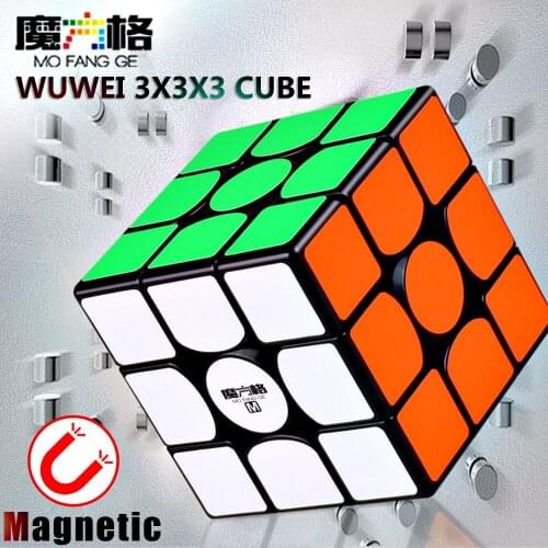 QiYi Mofangge Wuwei M 3x3x3 Magnetic Magic Speed Qiyi Cube Professional Stickerless Magnets Puzzle Cubes Qiyi Wuwei 3x3 Cube