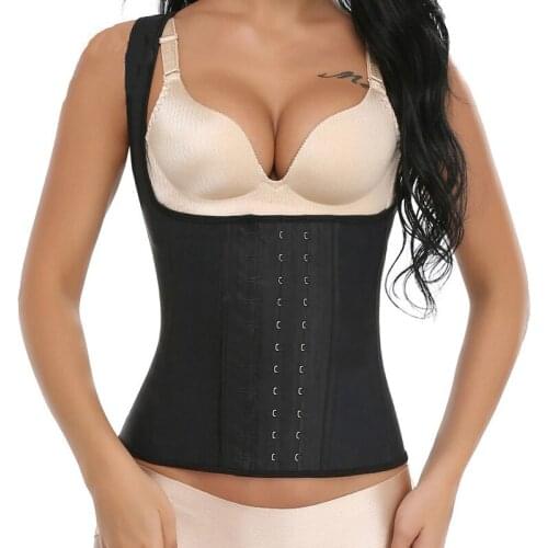 2020 New 9 Spiral Steel Bone Latex Waist Trainer Modeling Belt Cincher Tops Plus Size Girdle Body Shaper Slimming Corset