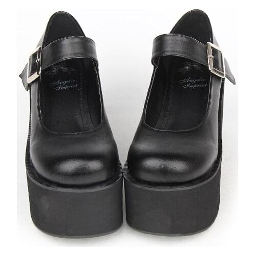 Angelic imprint New Arrival Lolita style Women Pumps shoes High Heel Platform women princess dress party shoes size 35-46 8029