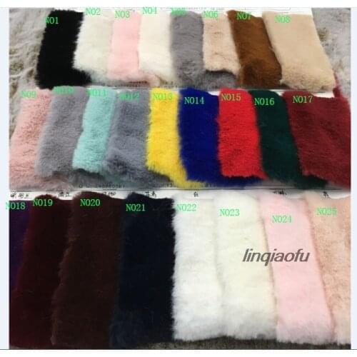 Super soft matte rabbit hair High density rabbit fur fabric Big rabbit fur thick rabbit fur fabric