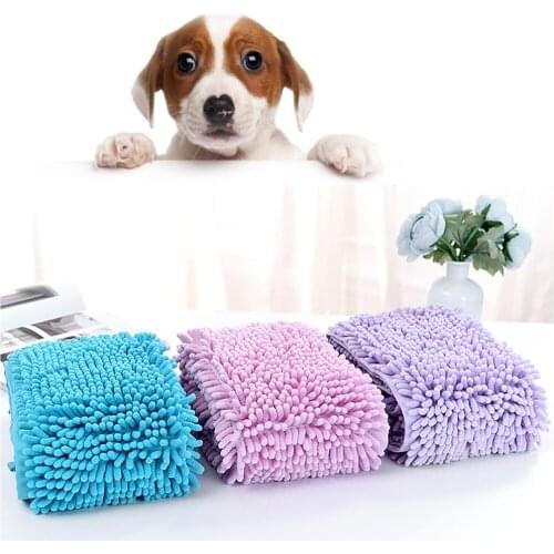 Pet Towel Quick-Drying Bath Absorbent Towels for Dog Cat Soft Fiber Blanket Puppy Bathrobe Water Abosrb Mat Special Pet Towels