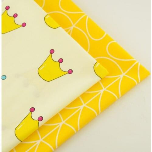 100% Cotton Fabric Hotel Bed Sheet Pillow Patchwork Scrapbooking Clothing Crown Design Gifts Packages Other Craft 50cm*160cm