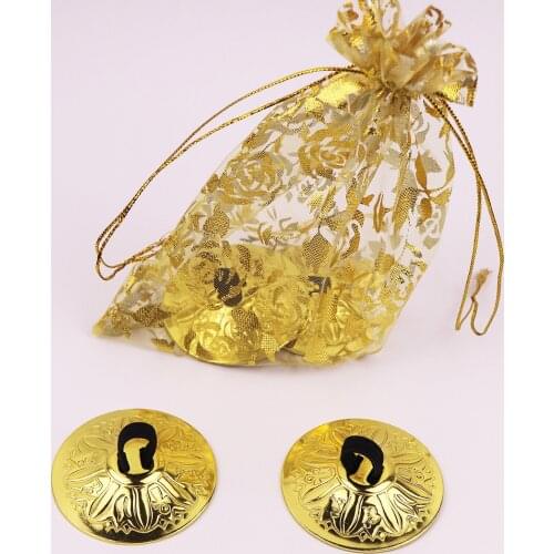 Professional Women Bellydance Accessories Jewellery Copper Finger Cymbals Belly Dance Zills (Couple)