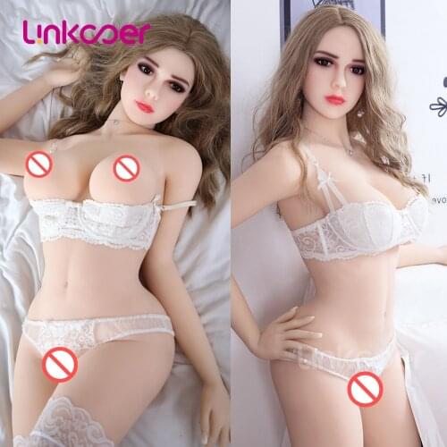 Linkooer 158cm Realistic Silicone Sex Dolls Sexy Breast Europea Beauty Real TPE Oral Anus Lifelike Adult Toys for Men White Skin