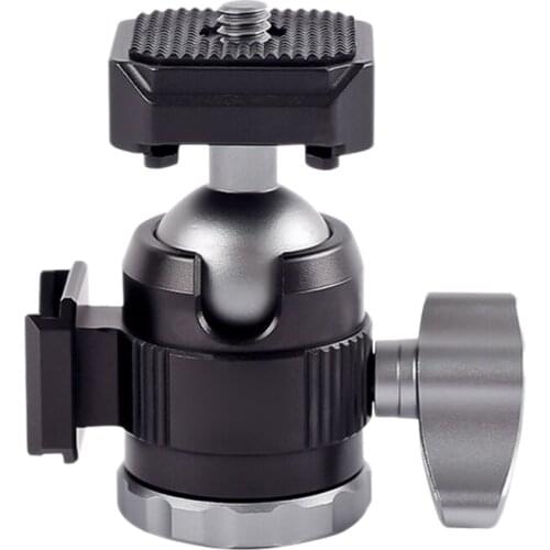 Ball Head,Aluminum 360 Degree Rotating Panoramic Ball Head W 1/4 inch Screw and Quick Release for Tripod,DSLR Camera