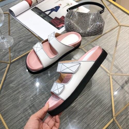 Velcro Slippers Women Casual Summer Shoes Woman High Quality Chaussures Femme Cozy Flat Female Slides Light Zapatos De Mujer