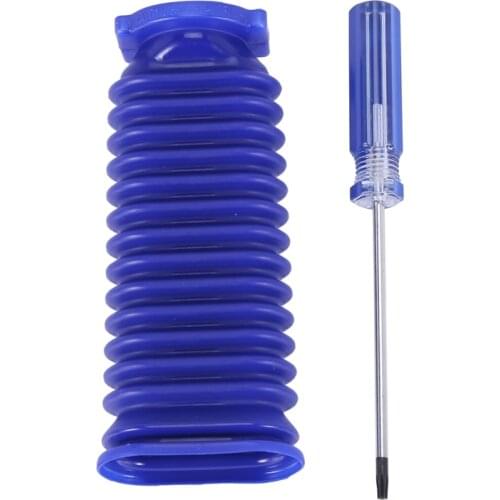 AD-for Dyson V6 V7 V8 V10 V11 Soft Velvet Roller Suction Blue Hose Replacement for Home Cleaning Vacuum Cleaner Accessories