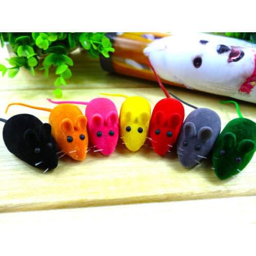 Funny False Mouse Rat Pet Cat Dog Puppy Squeaky Squeaker Paly Sound Chew Toy Hot Sale