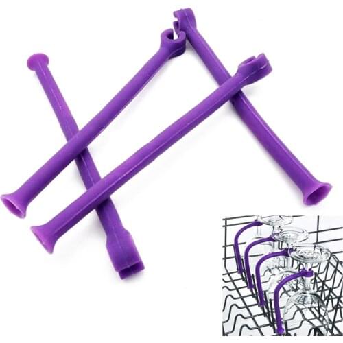 Stemware saver flexible dishwasher set of 4 for Wine Glasses Glassware fixed