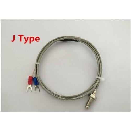 J type thermocouple 0-750 degree WRNT-01 M6 screw type temperature probe temperature line 1M 2M