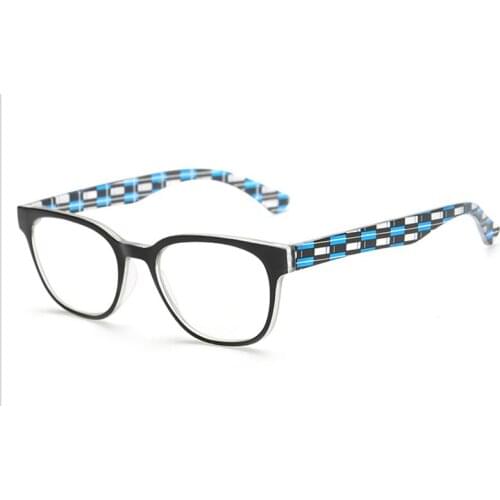 Ultralight TR90 Reading Glasses magnifier Women Men Presbyopic Spectacles Grids Striped Temple Legs Eyeglasses with diopters L3