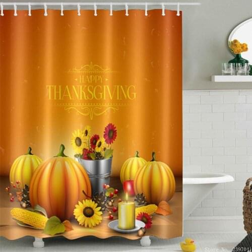 Halloween Funny Pumpkin Print Waterproof Shower Curtain Boho Decoration Home Decor Psychedelic Macrame Hippie Hanging Curtain