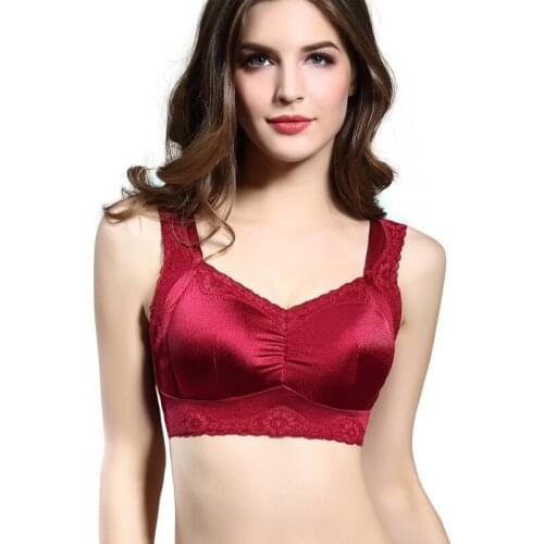 Womens Full Figure Factory Direct Selling Seamless No Steel Ring Large Size Bra Full Cup Sports Underwear