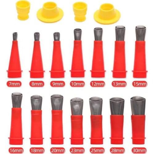 18PCS Stainless Steel Caulk Nozzle Applicator Caulking Finisher Glue Silicone Sealant Finishing Tool Kitchen Bathroom Sink Joint