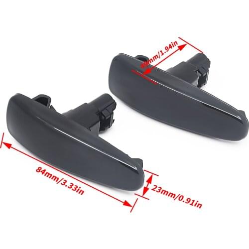 2pcs Dynamic LED Side Marker Turn Signal Repeater light lamp For Mitsubishi Outlander Sport Lancer Mirage Montero Pajero ASX