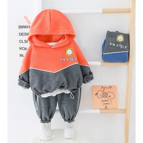 2020 Infant Boys Casual Clothing Set Cartoon Printed Hoodies+pants Baby Kids 2pcs Fashion Suits Children Clothes