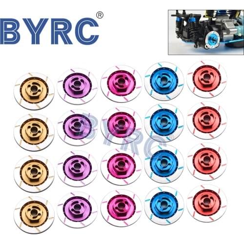 4PCS Aluminum Alloy Brake Disc Wheel Rim Box Metal Hex Adapter 12MM For RC 1/10 Car HSP Fly Fish Buggy Truck 94123 94122 D4 CS