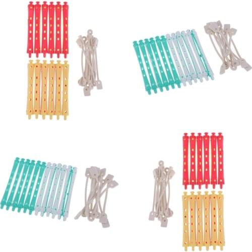 48Pcs Perming Rods Rollers Perm Curlers For Curling Hairdressing Styling DIY