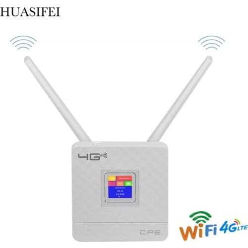 4G CPE 3G 4G Portable Hotspot Lte Wifi Router Wan/Lan Port Dual External Antennas Unlocked Wireless Cpe Router+ Sim Card Slot