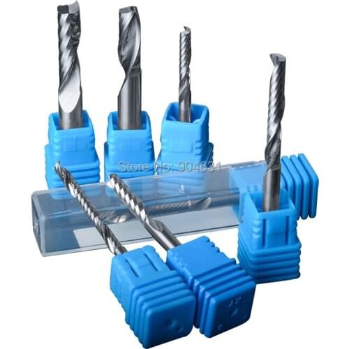 8mm Grade A Single Flute Spiral Carbide End Mill Made Of Japanese SUMITOMO Solid Carbide For Cutting Acrylic PVC MDF Solid Wood
