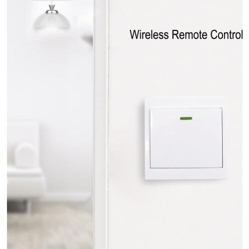 86 Wall Panel Wireless Remote Transmitter 1 2 3 Button RF Switch For Light Lamp Bulb Home Living Room Bedroom Corridor
