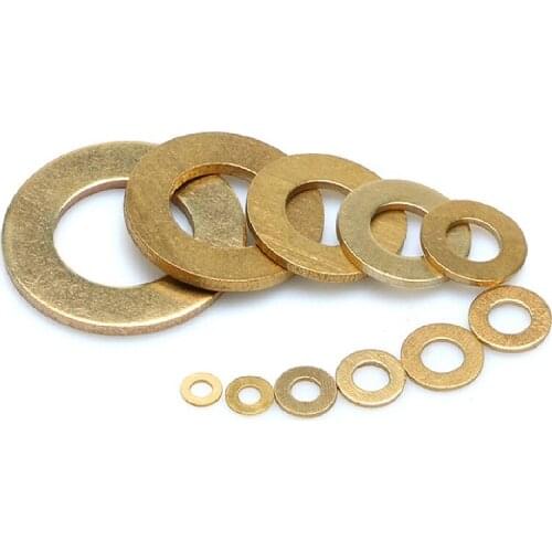Free delivery Standard and non-standard Copper Sheet Metal Collar Brass Disc Flat Washer Gasket Ring M16 M18 M20 M22 M24 M27 M30