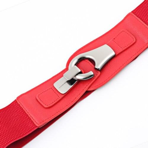Brand new waist belts women Fashion Lady solid Stretch Elastic Wide Belt Dress Adornment For women Waistband SE102