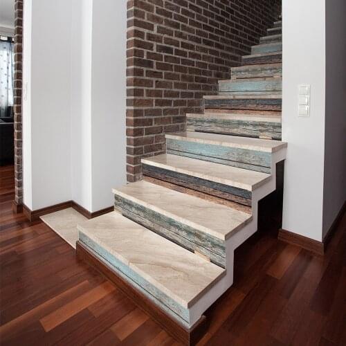 Funlife® 18*100cm American Retro Kitchen Floor Sticker Living Room Waterproof Anti-Slip Peel Stick Decorative Home Stair Sticker